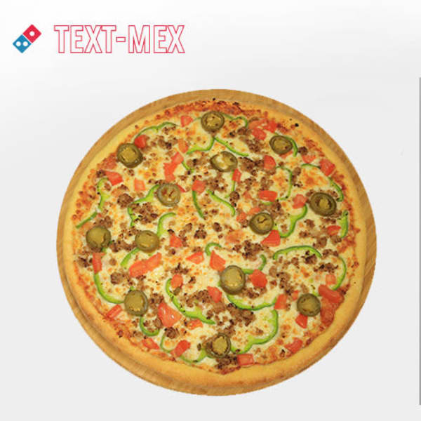 Tex-Mex beef pizza