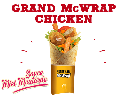 GRAND WRAP Sauce Miel Moutarde